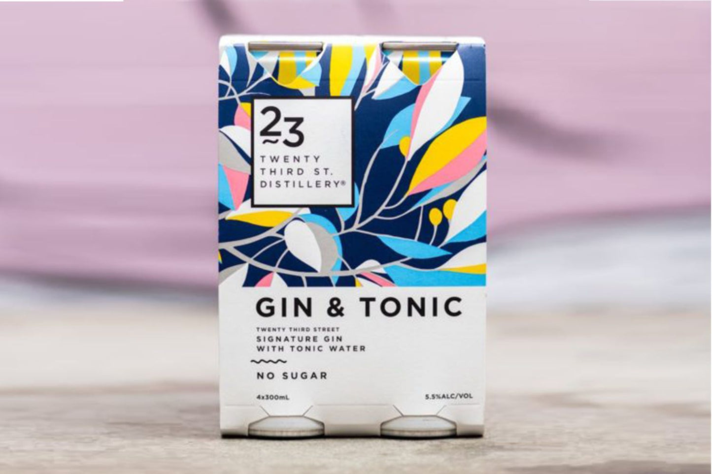 23rd Street Distillery Australian Gin And Tonic Ready To Drink Cocktail 4x300ml