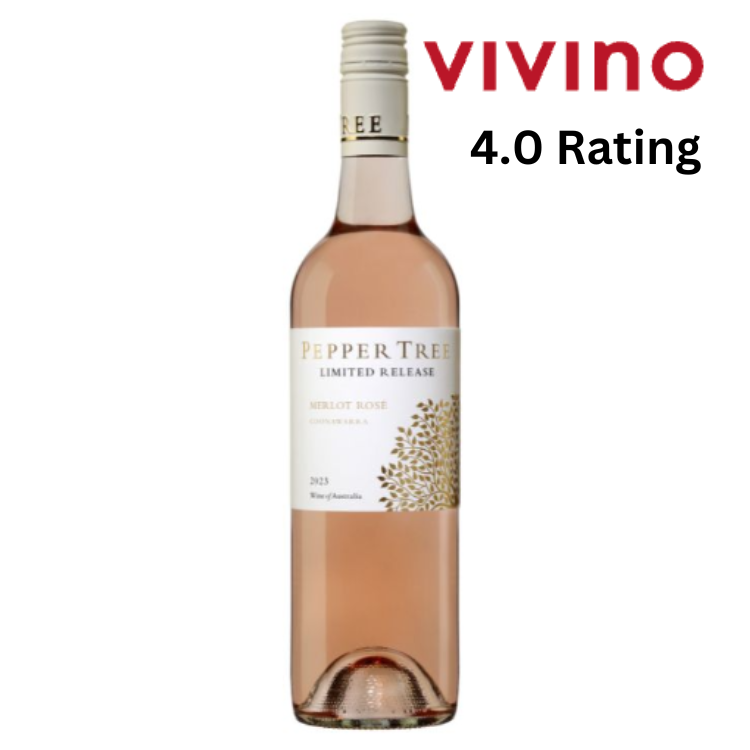 Pepper Tree Rose Merlot Coonawarra 2023