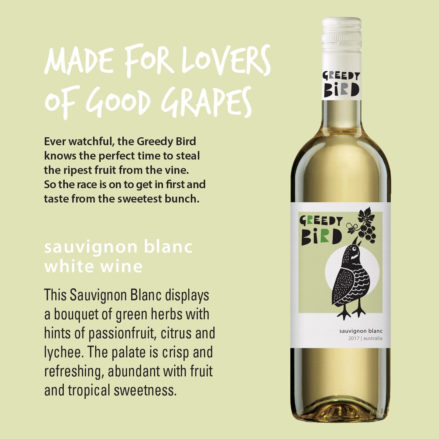 Greedy Bird Australian Sauvignon Blanc