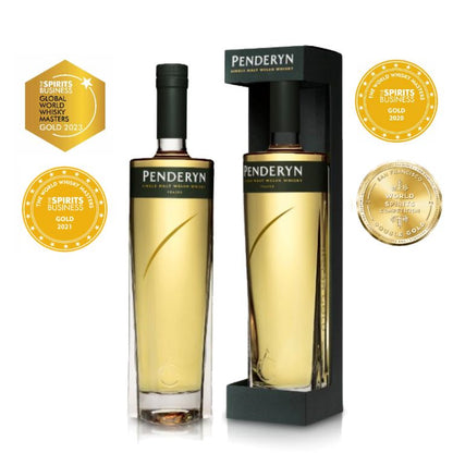 Penderyn Welsh Single Malt Whisky Peated Gold Range