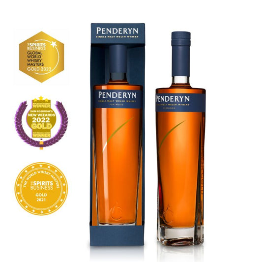 Penderyn Welsh Single Malt Whisky Portwood Gold Range