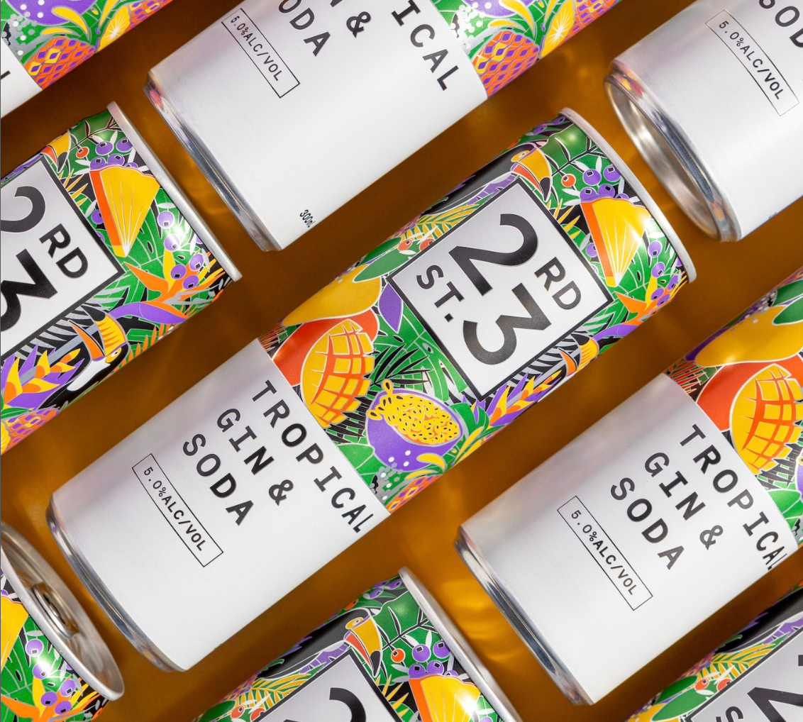 23rd Street Distillery Tropical Gin & Soda