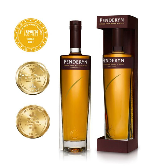 Penderyn Welsh Single Malt Whisky Sherrywood Finish Gold Range